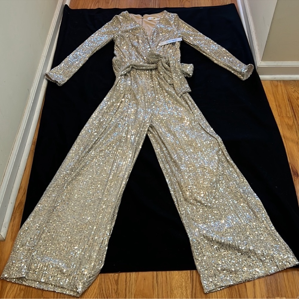 Eliza J Sequin Jumpsuit - Picture 7 of 13